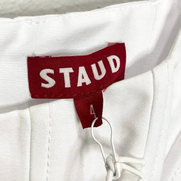 Staud Landscape Mini Dress In White 4 NWT - Picture 5 of 8